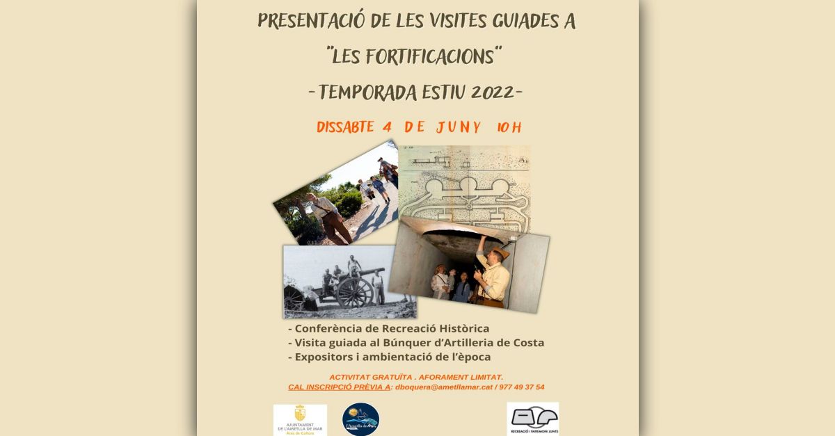 Presentaci�n de las visitas guiadas a las Fortificaciones de la Ametlla de Mar