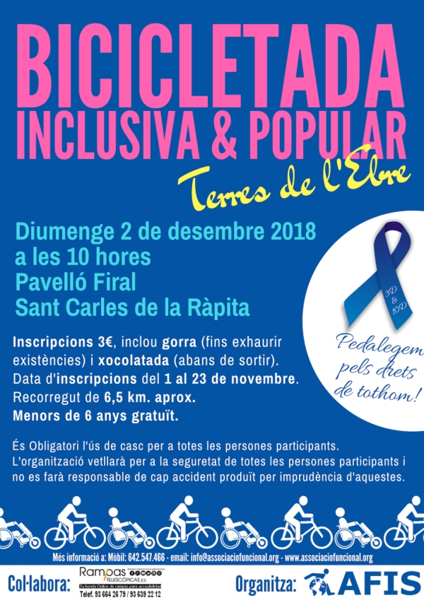 Pedalegem pels drets de tothom! | EbreActiu.cat, revista digital d&rsquo;oci actiu | Terres de l&rsquo;Ebre ...