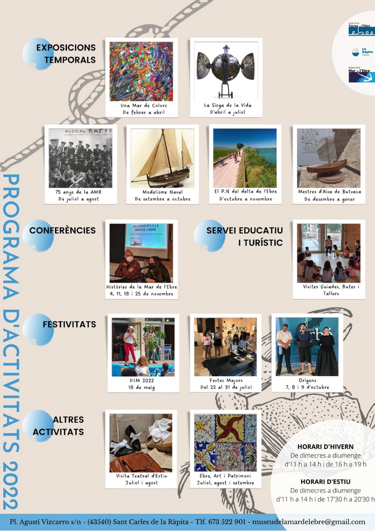 El Museu de la Mar de l&rsquo;Ebre presenta el calendari d&rsquo;activitats d&rsquo;enguany | EbreActiu.cat, revista digital d&rsquo;oci actiu | Terres de l&rsquo;Ebre ...