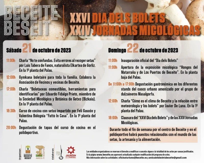XXVI Dia dels Bolets i XXIV Jornades micol�giques