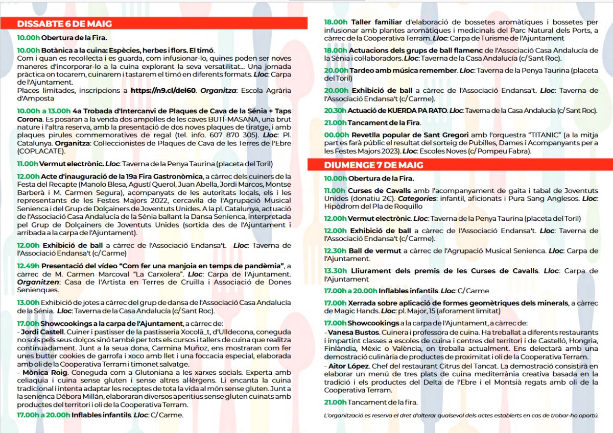 19a Fira Gastron�mica de la S�nia