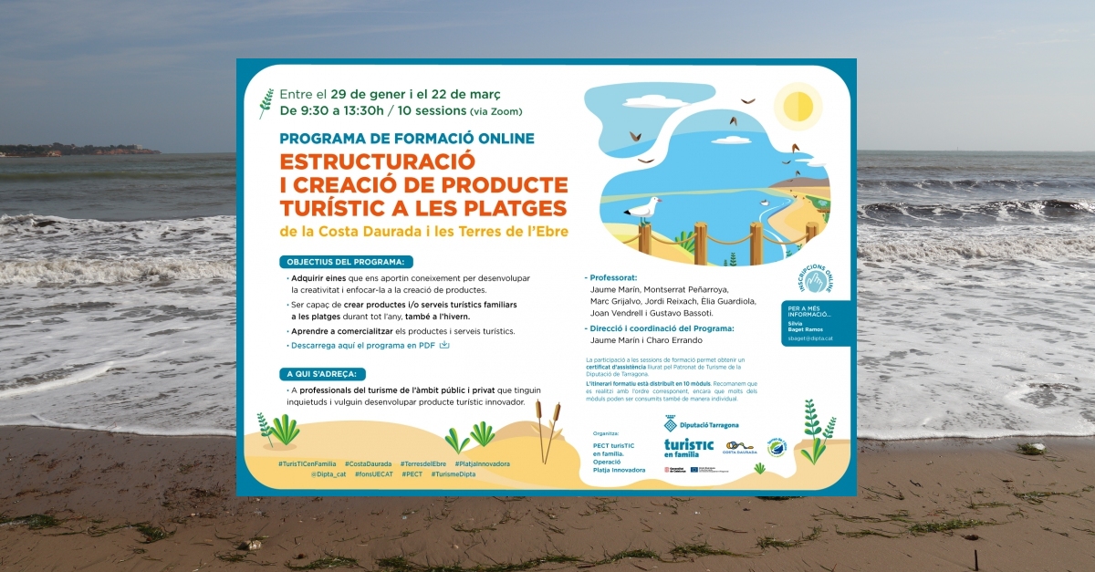 Un nou programa formatiu se centra en la creació de producte turístic de litoral | EbreActiu.cat, revista digital d’oci actiu | Terres de l’Ebre ... Un nou programa formatiu se centra en la creació de producte turístic de litoral | EbreActiu.cat, revista digital d’oci actiu | Terres de l’Ebre ...