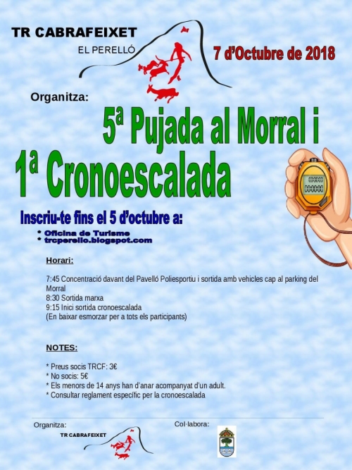 5a Pujada al Morral i 1a Cronoescalada 5a Pujada al Morral i 1a Cronoescalada