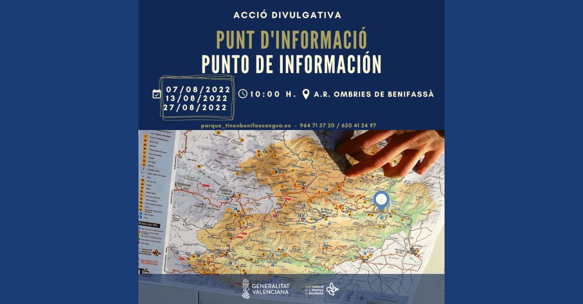 Acci� divulgativa punt d�informaci� del Parc Natural de la Tinen�a de Benifass�