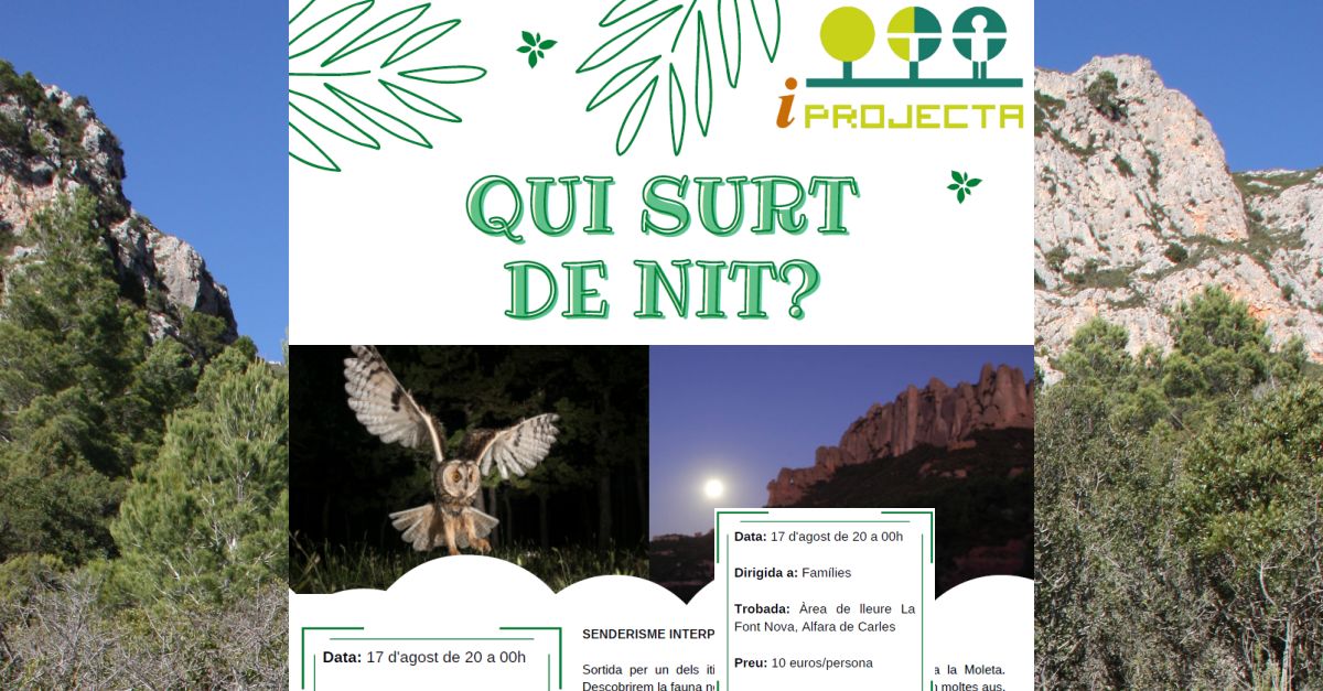 Activitat d�educaci� ambiental: Qui surt de nit? (senderisme interpretatiu)