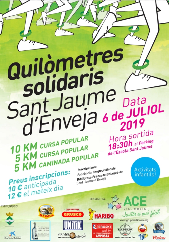 Cursa i caminada popular Quilòmetres solidaris Cursa i caminada popular Quilòmetres solidaris
