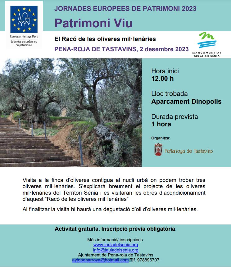 JEP2023 El Rac� de les oliveres mil�len�ries