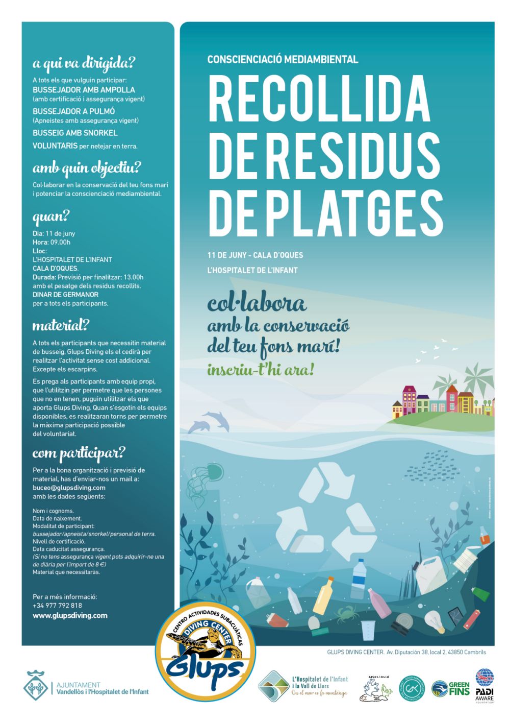 Jornada de neteja de platges a l&rsquo;Hospitalet de l&rsquo;Infant per aquest diumenge 11 de juny | EbreActiu.cat, revista digital d&rsquo;oci actiu | Terres de l&rsquo;Ebre ...