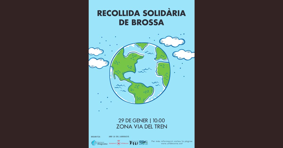 Recollida solid�ria de brossa a Ulldecona. Zona de la via del tren