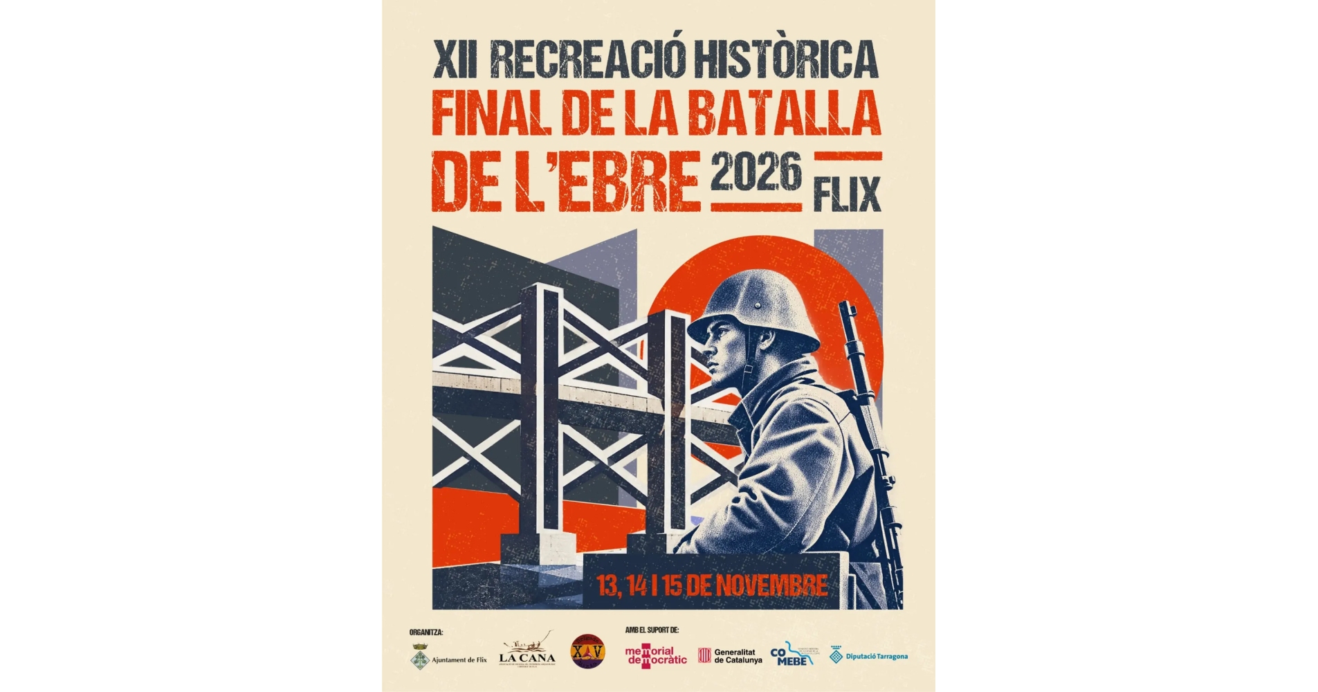 Reacreaci�n historia del final de la Batalla del Ebro