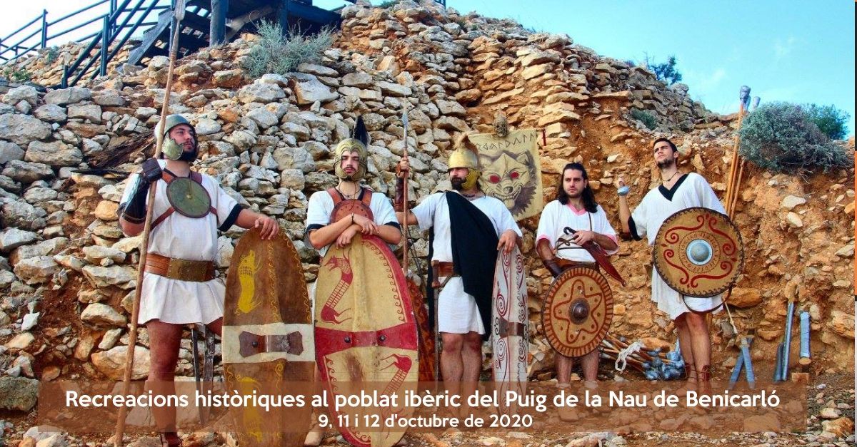 Recreaciones hist�ricas en el poblado �bero del Puig de la Nau de Benicarl�