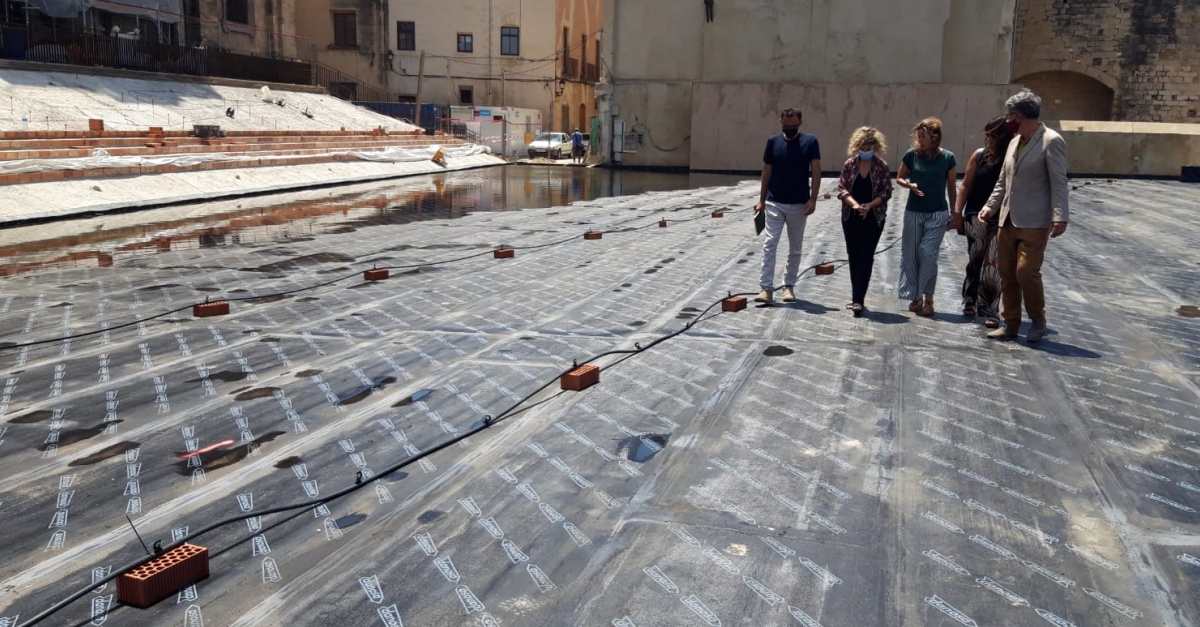 La nova plaa de la catedral de Tortosa entra en la recta final i ja dibuixa la nova escalinata d’accs frontal al temple