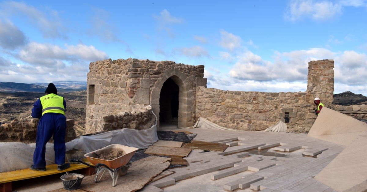 Recta final de la rehabilitaci de les torres de La Pardala i Sant Francesc del Castell de Morella