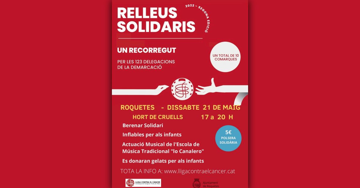 Relleus solidaris a Roquetes Relleus solidaris a Roquetes