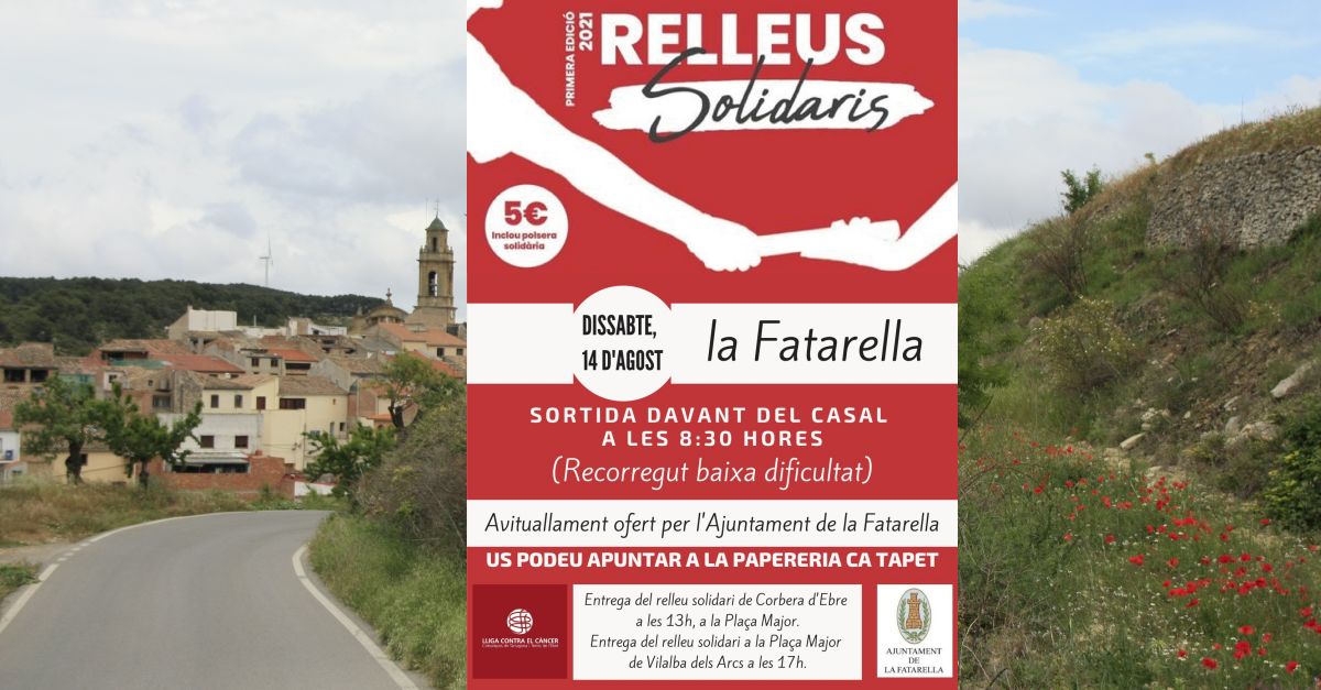 Caminada dels Relleus solidaris de la Lliga Contra el Càncer Caminada dels Relleus solidaris de la Lliga Contra el Càncer