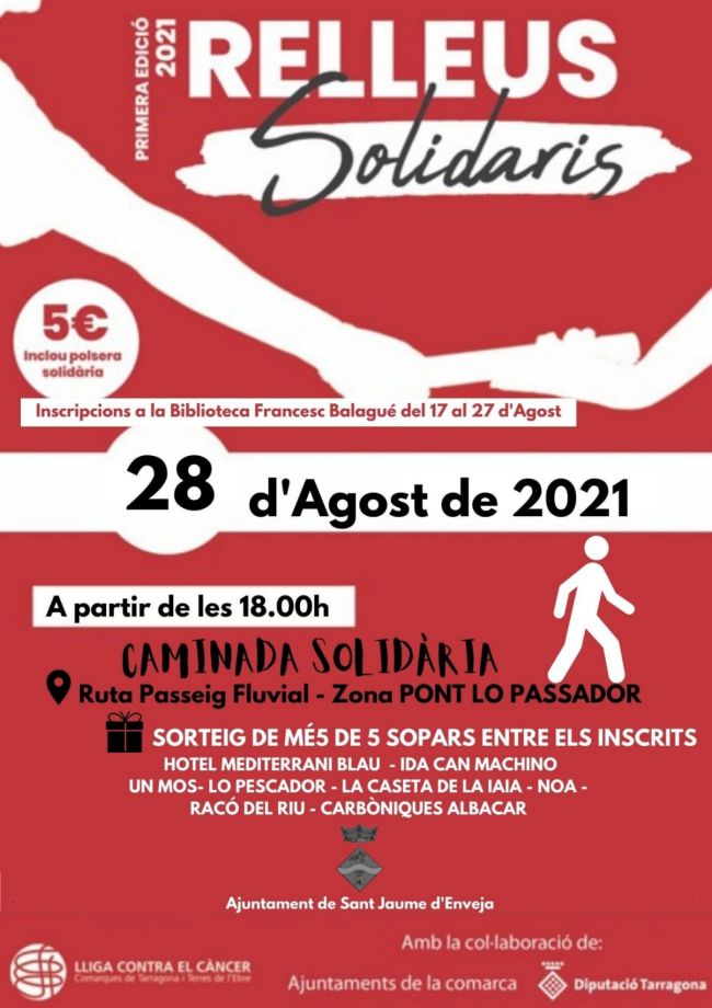 Relleus solidaris. Caminada solid�ria a Sant Jaume d�Enveja