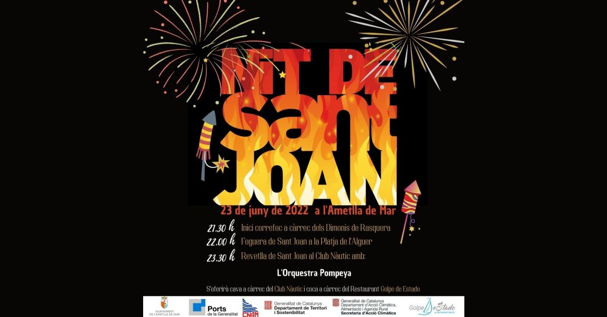 Revetlla de Sant Joan l�Ametlla de Mar 2022