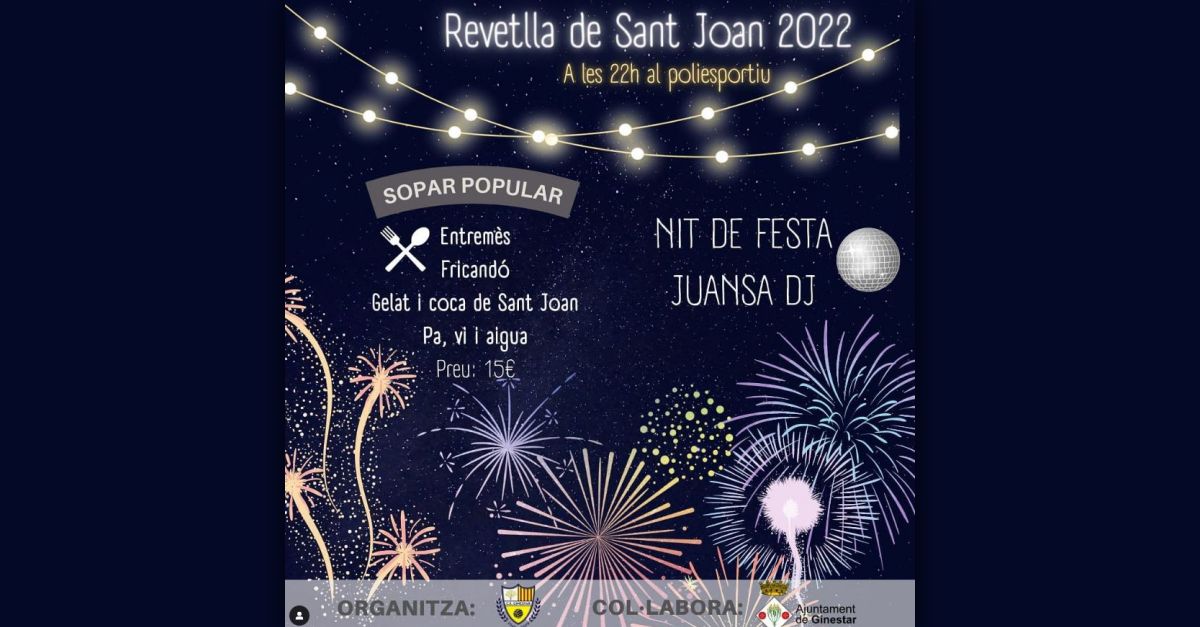 Revetlla de Sant Joan a Ginestar Revetlla de Sant Joan a Ginestar