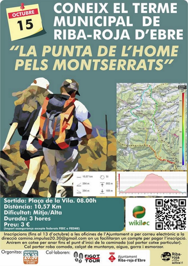 Riba-roja impulsa l&rsquo;oferta esportiva i el turisme actiu amb una caminada aquest diumenge | EbreActiu.cat, revista digital d&rsquo;oci actiu | Terres de l&rsquo;Ebre ...