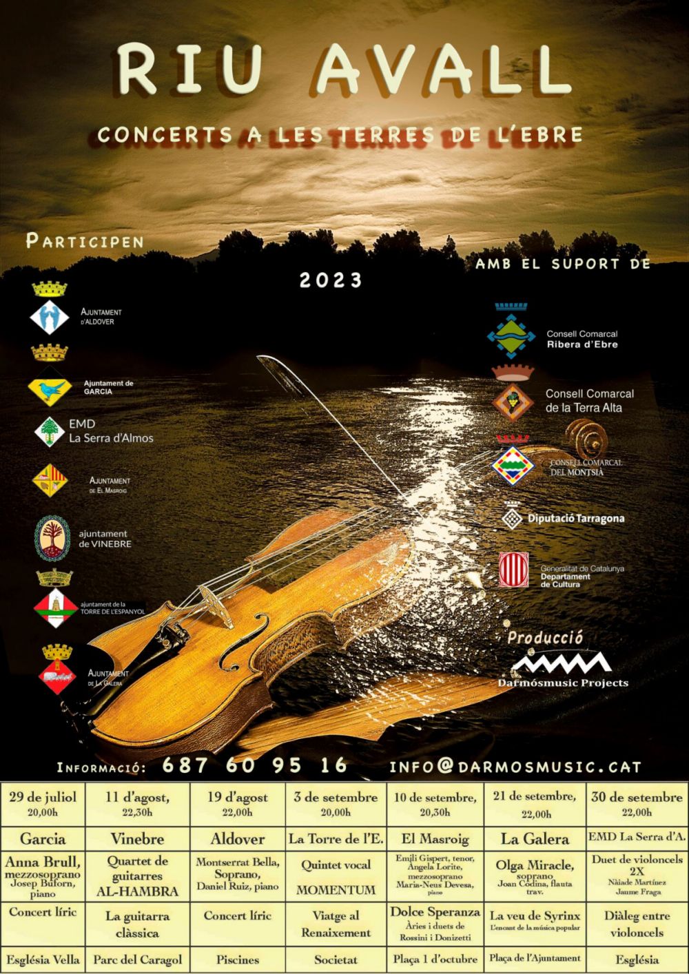 Riu Avall. Concerts a les Terres de l�Ebre - la  Torre de l�Espanyol