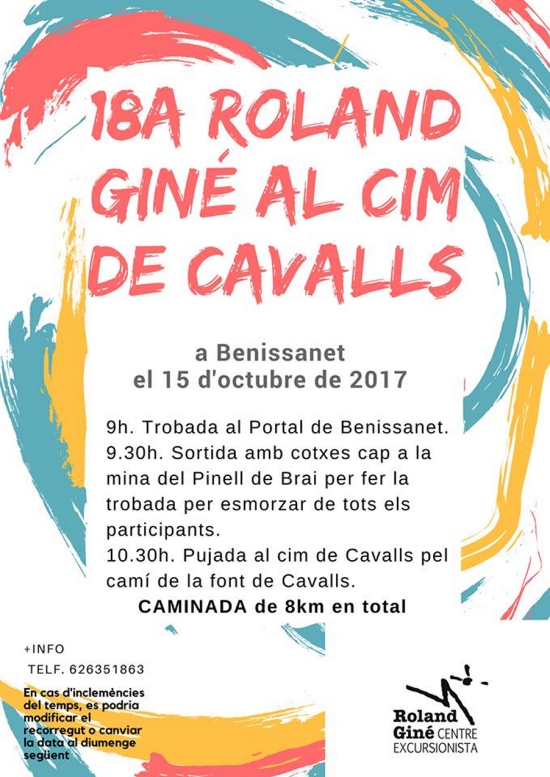 18a Roland Giné al cim de Cavalls 18a Roland Giné al cim de Cavalls