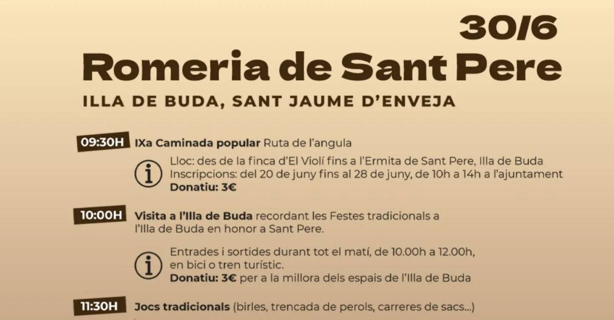 Romeria de Sant Pere a l�illa de Buda