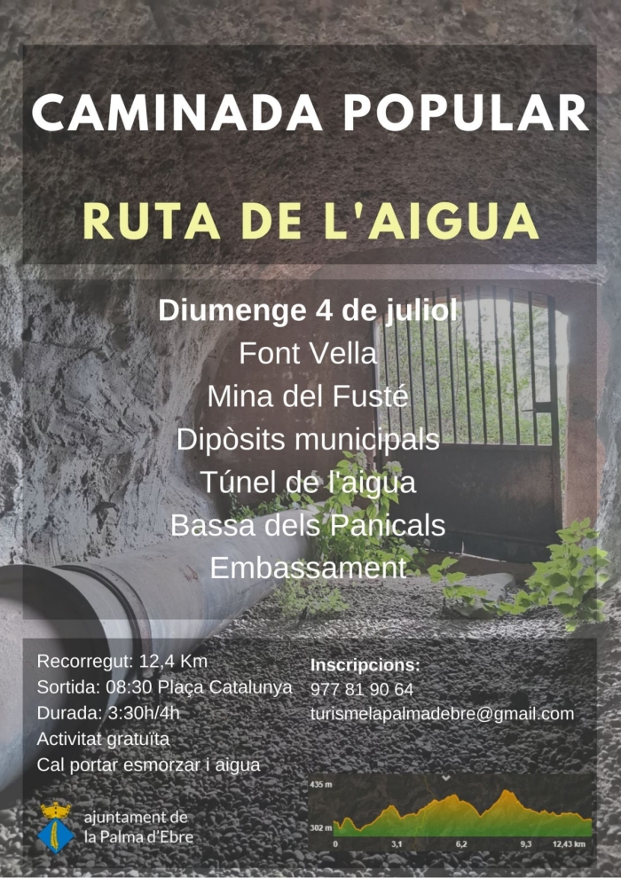 Caminada popular a la Palma d&rsquo;Ebre: Ruta de l�Aigua