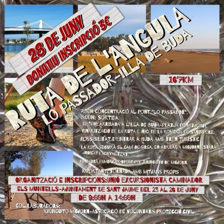 Ruta de l’angula: Sant Jaume d’Enveja - Illa de Buda Ruta de l’angula: Sant Jaume d’Enveja - Illa de Buda