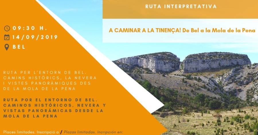 A caminar por la Tinen�a, de Bel a la Mola de la Pena
