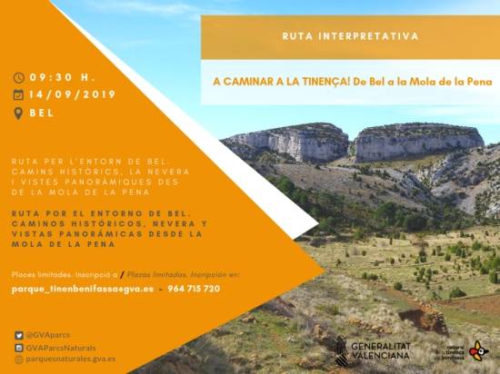 A caminar per la Tinen�a, de Bel a la Mola de la Pena