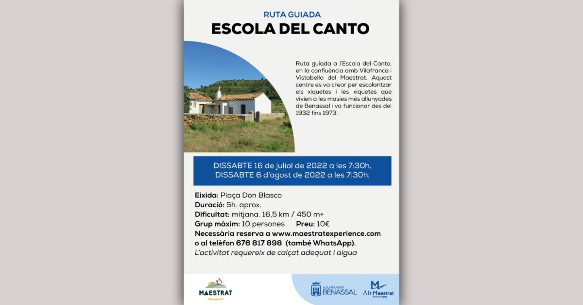 Qu� fer entre el dilluns 1 i el dimarts 9 d&rsquo;agost a l&rsquo;Alt Maestrat? | EbreActiu.cat, revista digital d&rsquo;oci actiu | Terres de l&rsquo;Ebre ...