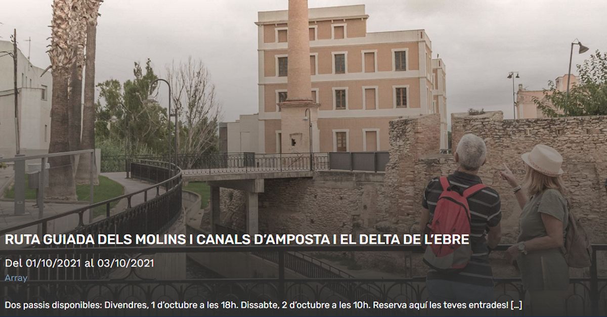 Ruta guiada de los molinos y canales de Amposta y el Delta de l�Ebre