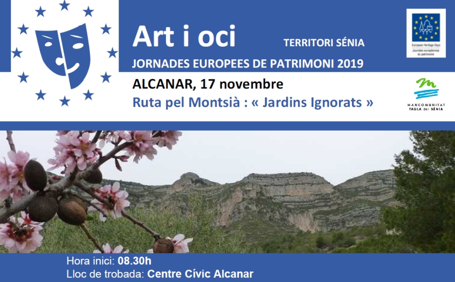 Jornades europees de Patrimoni 2019: Ruta pel Montsià «Jardins Ignorats» Jornades europees de Patrimoni 2019: Ruta pel Montsià «Jardins Ignorats»