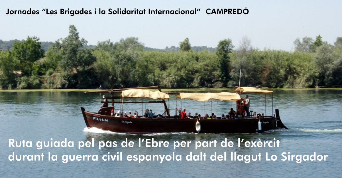 Visita guiada por el paso del Ebro por parte del ej�rcito durante la guerra civil espa�ola del 1936-39