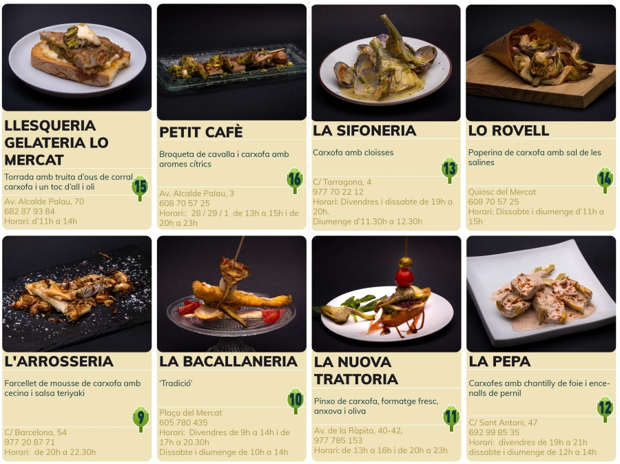 Dinou bars i restaurants participaran a la primera edici� de la Ruta dels platerets de la carxofa i l&rsquo;arr�s | EbreActiu.cat, revista digital d&rsquo;oci actiu | Terres de l&rsquo;Ebre ...