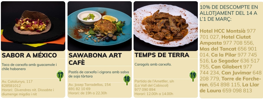 Dinou bars i restaurants participaran a la primera edici� de la Ruta dels platerets de la carxofa i l&rsquo;arr�s | EbreActiu.cat, revista digital d&rsquo;oci actiu | Terres de l&rsquo;Ebre ...