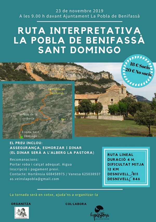 Ruta interpretativa La Pobla de Benifassà Sant Domingo Ruta interpretativa La Pobla de Benifassà Sant Domingo