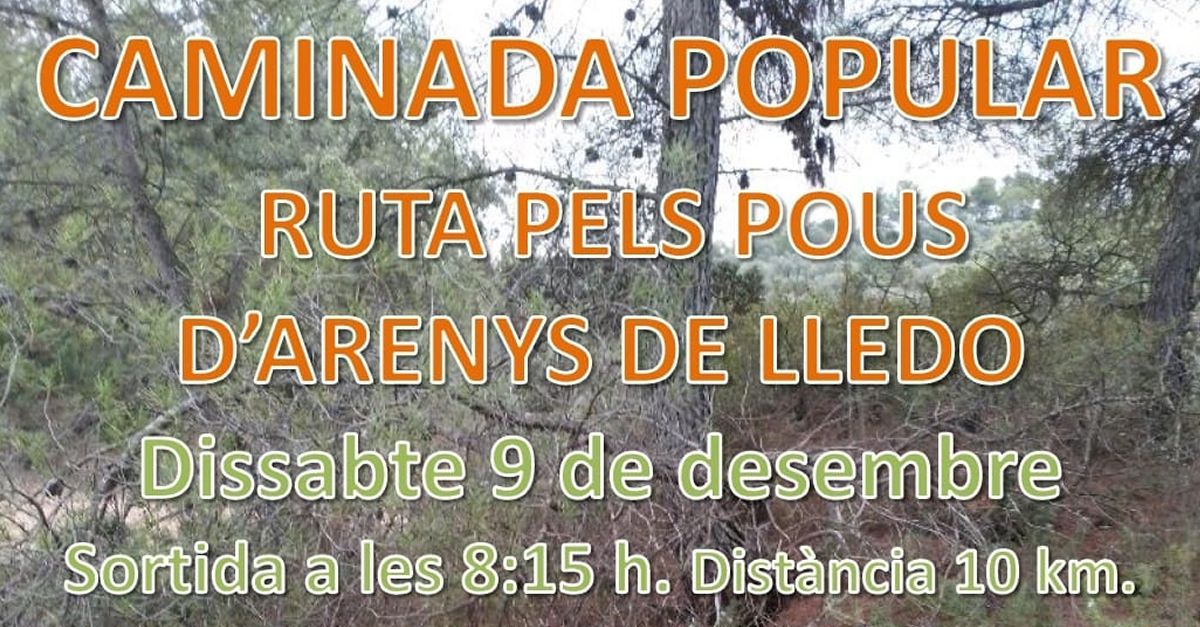 Caminada popular Ruta dels pous d�Arenys de Lled�