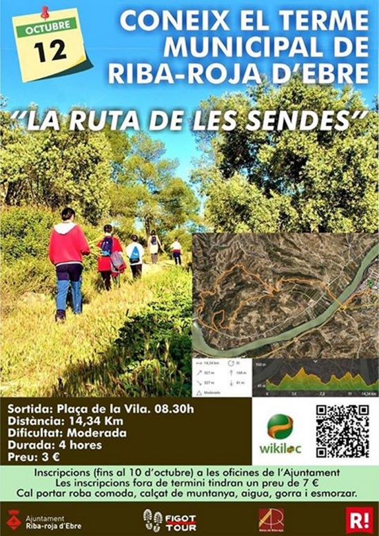 Coneix el terme municipal de Riba-roja d’Ebre: La ruta de les sendes Coneix el terme municipal de Riba-roja d’Ebre: La ruta de les sendes