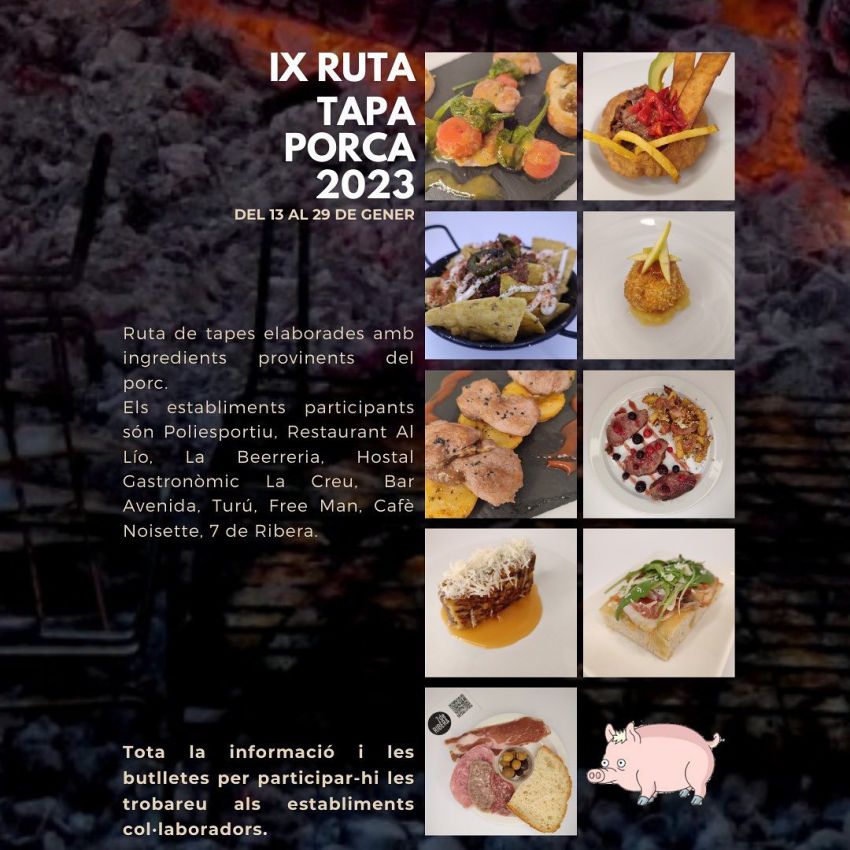 IX Ruta de la Tapa Porca IX Ruta de la Tapa Porca