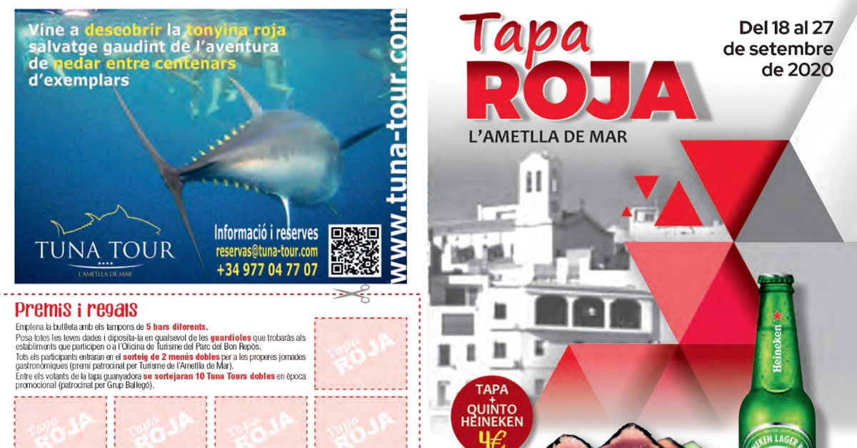 Ruta de la tapa roja a l&rsquo;Ametlla de Mar