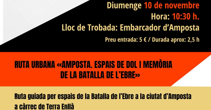Ruta guiada per espais de la Batalla de l�Ebre a Amposta