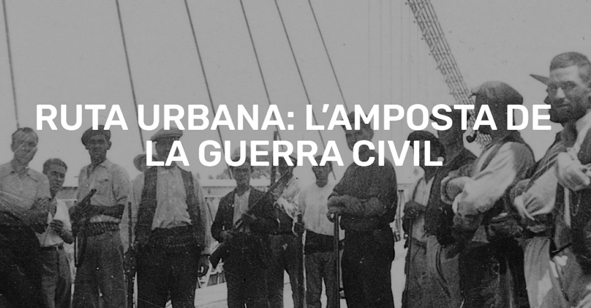 Ruta urbana L�Amposta de la Guerra Civil - Acte commemoraci� 85� aniversari Batalla de l�Ebre