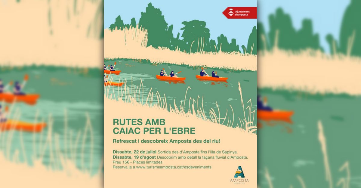Rutes amb caiac per l’Ebre Rutes amb caiac per l’Ebre