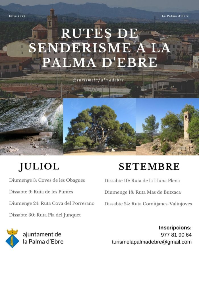 Rutes de senderisme a la Palma d�Ebre: Ruta del Junquet