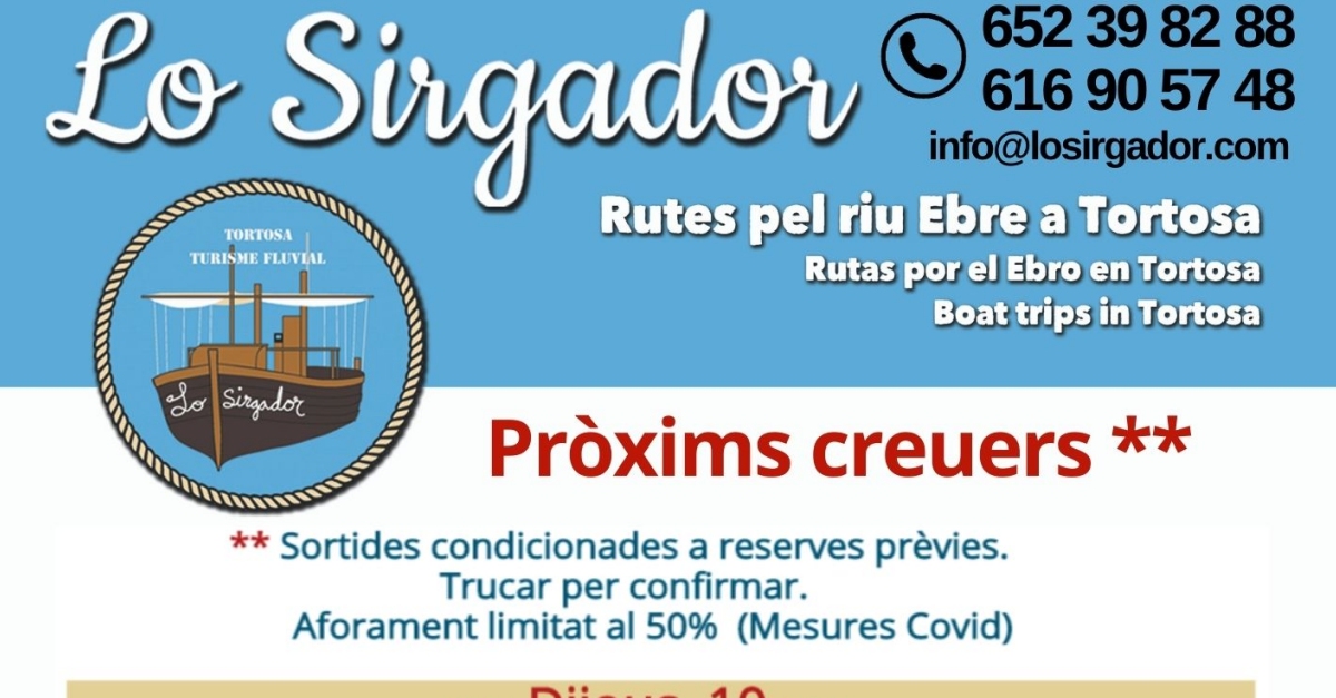 Rutas por el r�o Ebro con Lo Sirgador