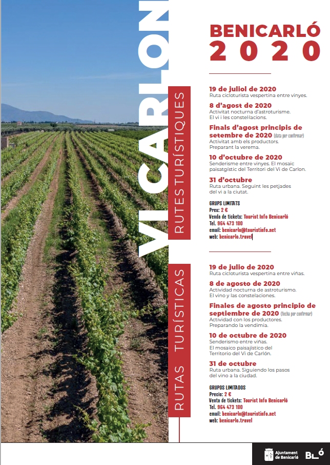 Senderisme entre vinyes. El mosaic paisatgístic del Territori del Vi de Carlon Senderisme entre vinyes. El mosaic paisatgístic del Territori del Vi de Carlon