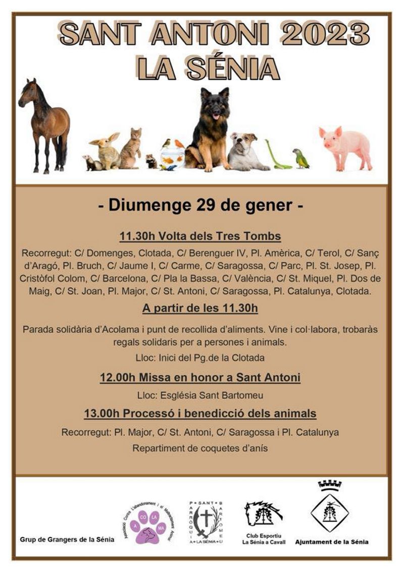 Festivitat de Sant Antoni La Sénia Festivitat de Sant Antoni La Sénia