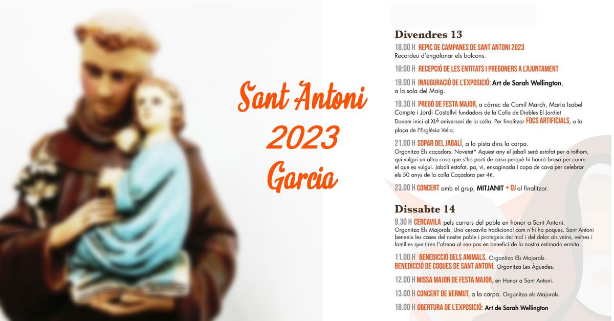 Sant Antoni 2023 Garcia Sant Antoni 2023 Garcia