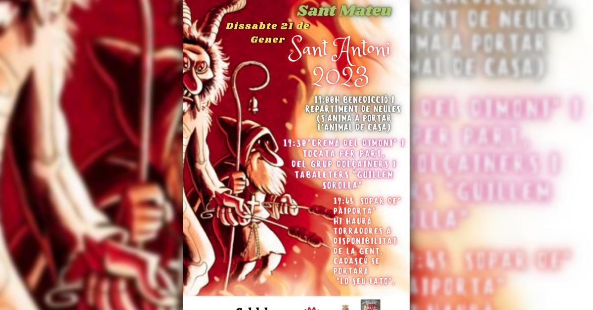 Sant Antoni Sant Mateu 2023 Sant Antoni Sant Mateu 2023